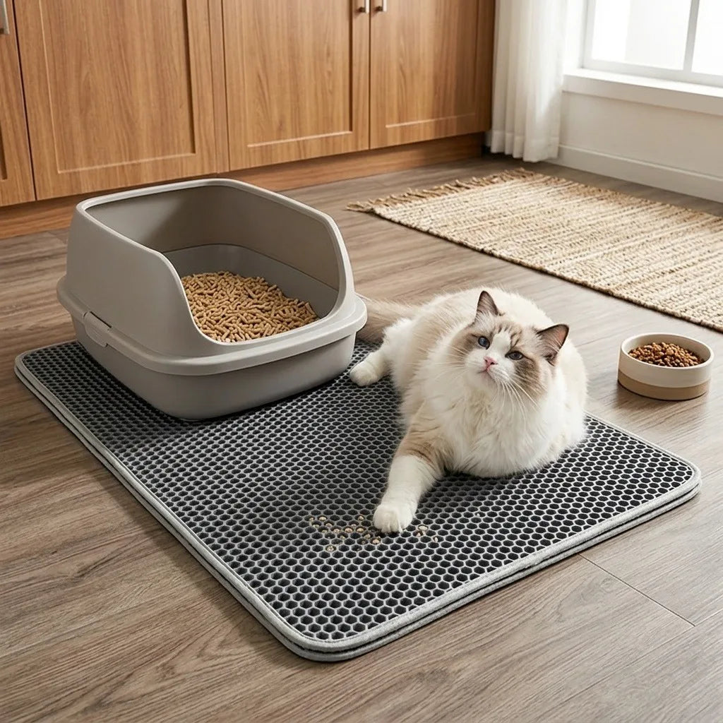 Tapis pour litière - chat