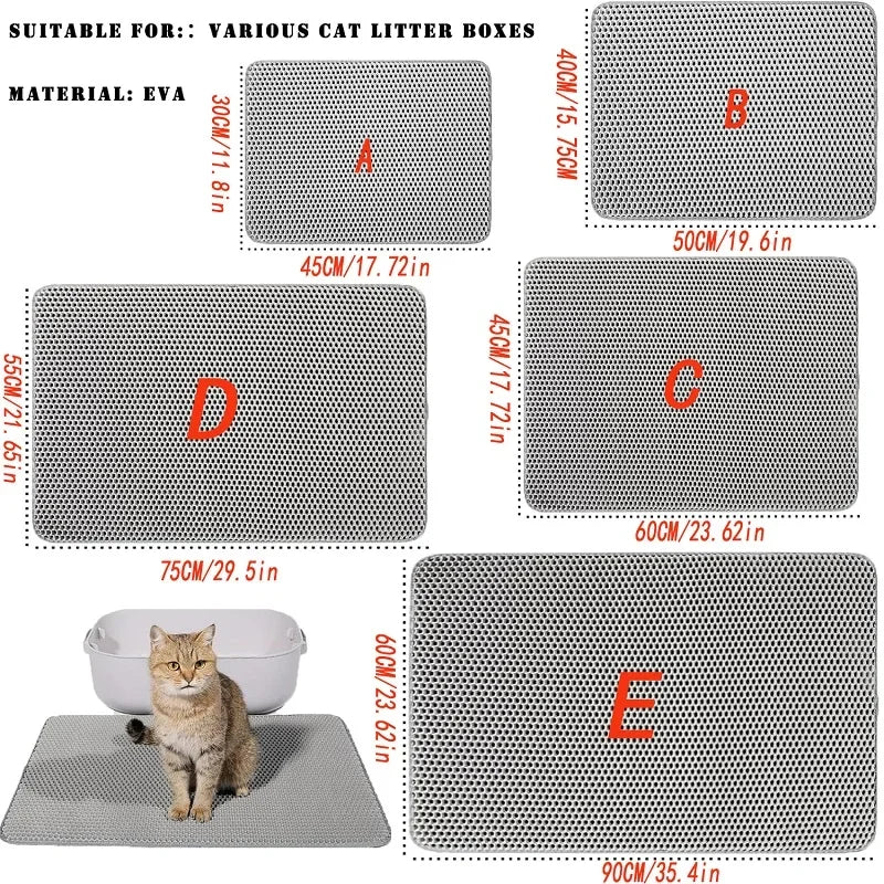 Tapis pour litière - chat